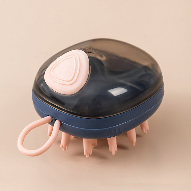 2-in-1 Pet Bath Brush | Massage & Shampoo Dispenser