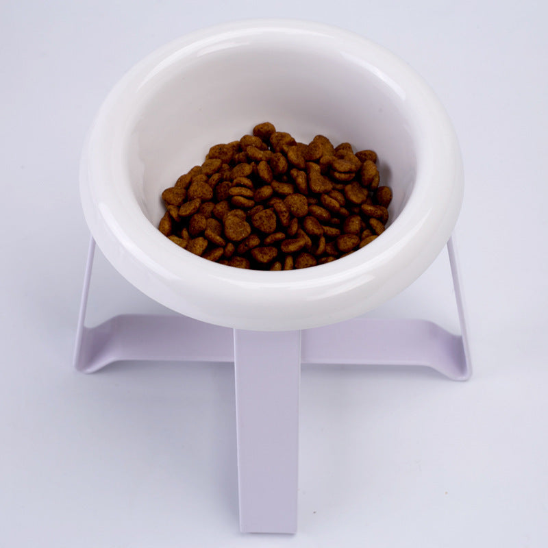 2-in-1 Pet Feeding Bowl with Stand | Non-Slip Cat Feeder