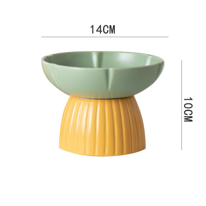 Macaron Ceramic Pet Bowl | Colorful Feeding Dish