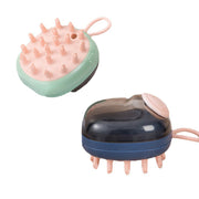 2-in-1 Pet Bath Brush | Massage & Shampoo Dispenser