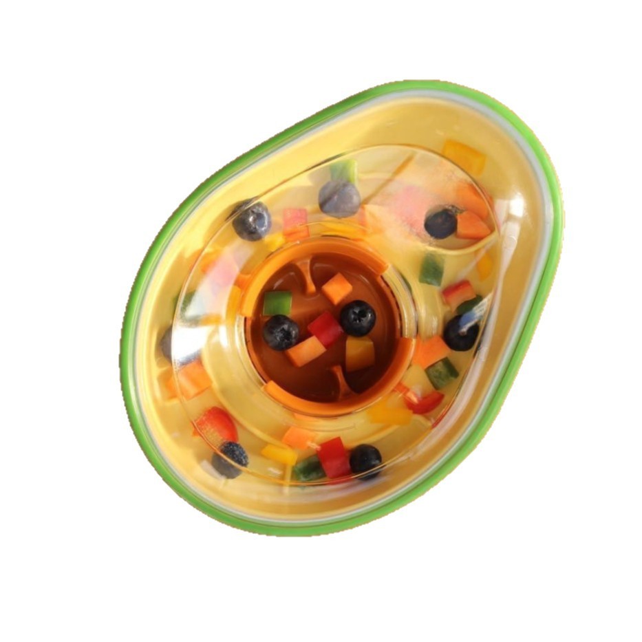 Anti-Tumble Avocado Pet Feeding Bowl | Non-Slip Design