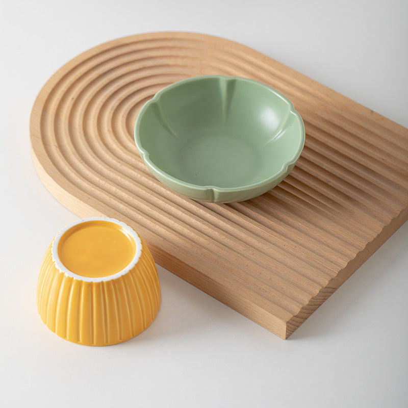 Macaron Ceramic Pet Bowl | Colorful Feeding Dish