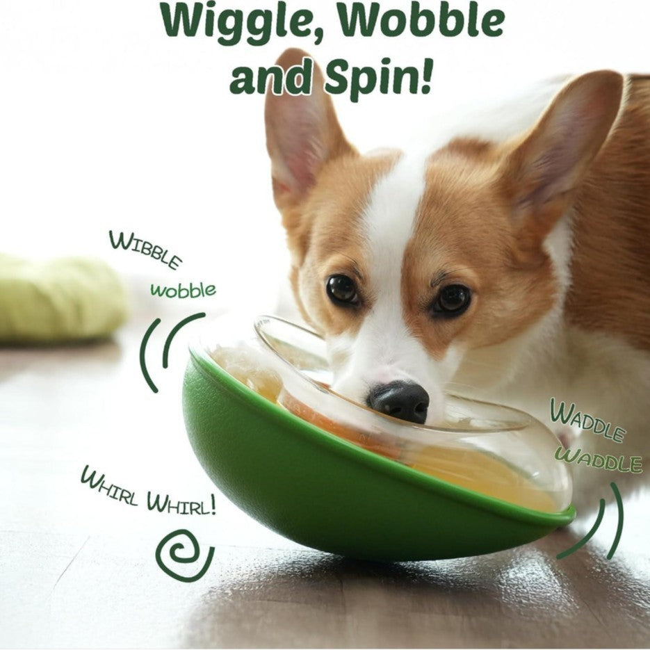 Anti-Tumble Avocado Pet Feeding Bowl | Non-Slip Design
