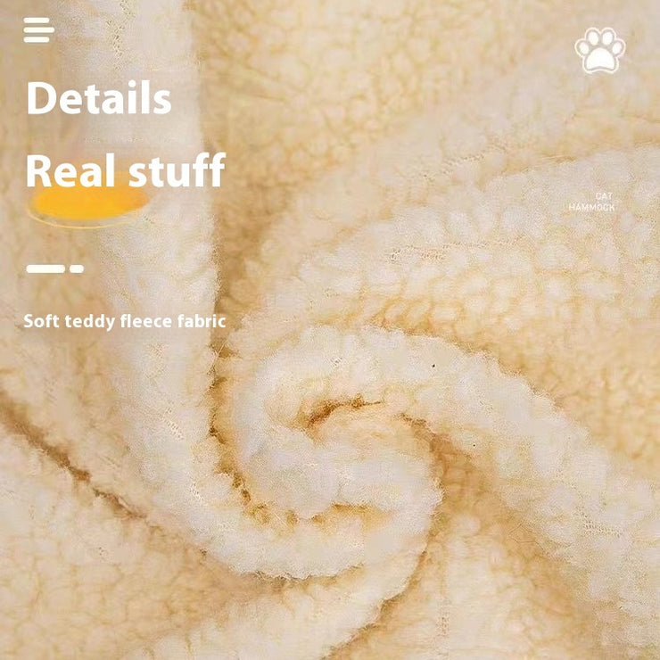 Plush L-shaped Cat Hammock Hanging Cat Nest Pet Products