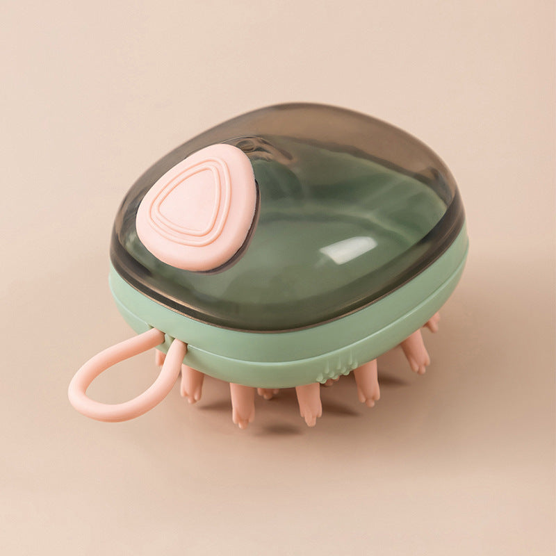2-in-1 Pet Bath Brush | Massage & Shampoo Dispenser