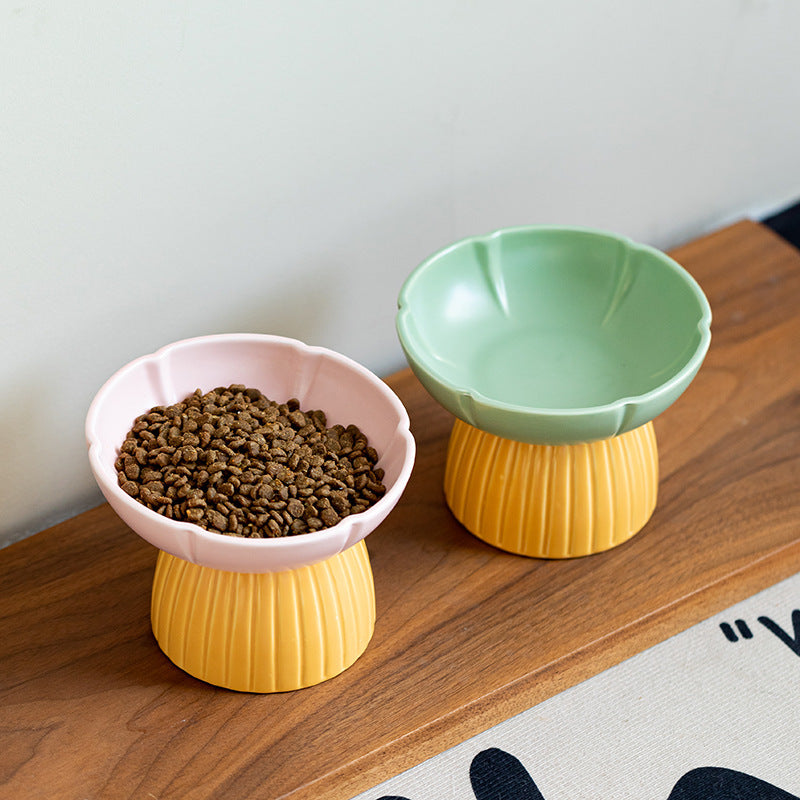 Macaron Ceramic Pet Bowl | Colorful Feeding Dish